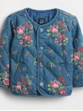 GAP Baby Floral Quilted Jacket